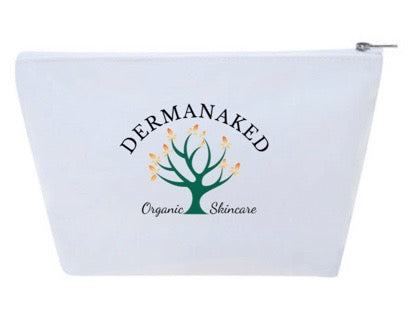 Dermanaked Organic Skincare Cosmetic Bag